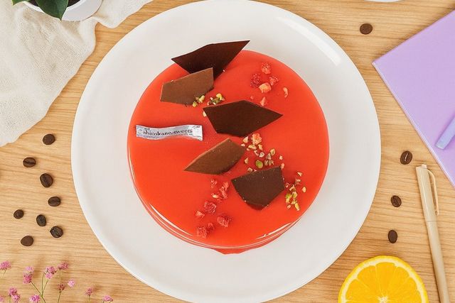 shirokane sweets TOKYO-【1日5食限定】酸味を楽しむ白金プレミアムミロワール5号（フランボワーズ）7041