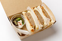 下町弁当-ボリューム満点サンドイッチBOX（ハンバーグ）