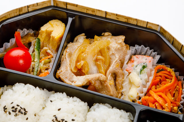 下町弁当-俵おにぎり＆ 豚肩ロース焼肉弁当