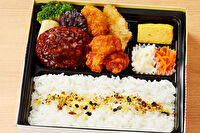 バラエティ豊富な折箱弁当 旬菜 夢見草-デミハンバーグ洋食弁当