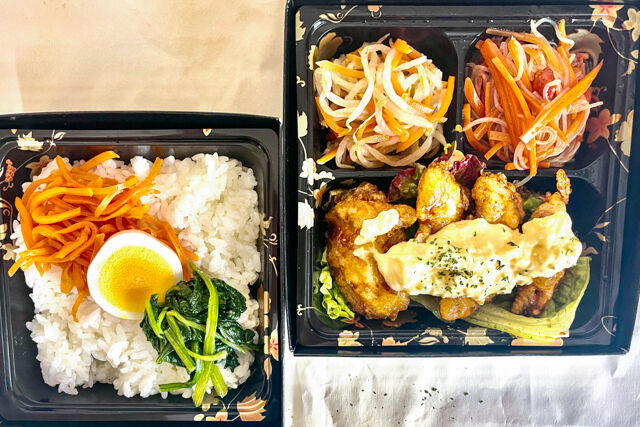シルクロード弁当屋-白身魚タルタル南蛮風ビビンバ風弁当