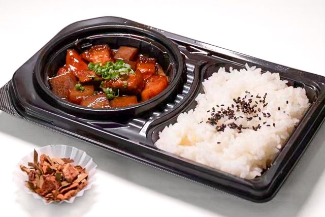 シルクロード弁当屋-大満足 豚ハツ煮込み膳