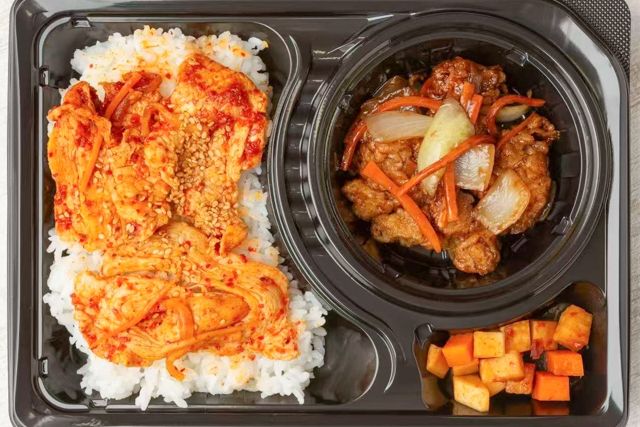 シルクロード弁当屋-大満足 豚バラ甘辛ダレ焼肉＆豚溜肉段炒め