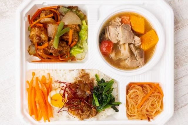 シルクロード弁当屋-豪快満足 中華蓮根冬瓜煮込み＆酢豚炒め