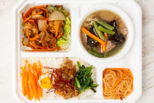 シルクロード弁当屋-【大豪快】中華豚溜肉段炒め＆インゲンキクラゲ煮込み