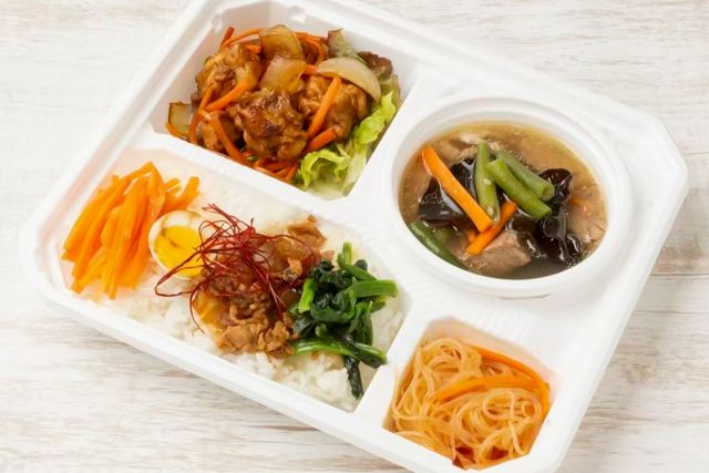 シルクロード弁当屋-【大豪快】中華豚溜肉段炒め＆インゲンキクラゲ煮込み