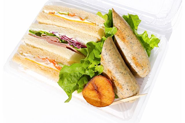 具沢山サンド＆ハーブソーセージ