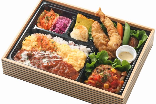 創作ランチボックスベビーダ-洋彩御膳 ～とろ玉ビーフハヤシ＆ラタトゥイユハンバーグ～