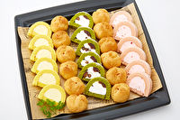 Stone Plate Catering&amp;Deli-3種ロールケーキとプチチュークリーム盛合わせ