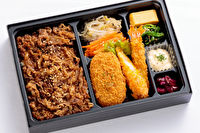 杉本-杉本の牛焼肉とミックスフライ弁当