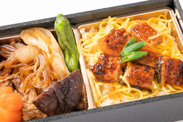 すき焼き うめの-【熨斗対応可】【夏限定】厳選牛すき焼きと鰻ちらしの二段御膳