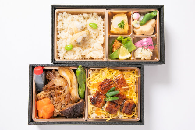 すき焼き うめの-【熨斗対応可】【夏限定】厳選牛すき焼きと鰻ちらしの二段御膳
