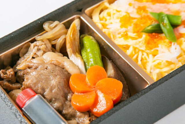 すき焼き うめの-【熨斗対応可】【冬限定】厳選牛すき焼きと蟹ちらしの二段御膳