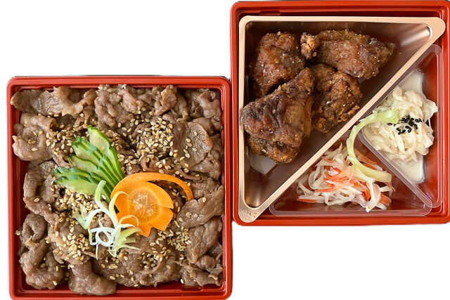 寿司創作料理 活魚懐石 こい希-【熨斗対応可】彩り二段御膳～黒毛和牛焼肉～