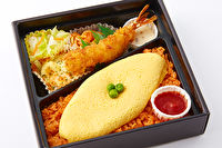 東京 日本橋 三代目 たいめいけん-たいめいけん オムライス＆えびフライ弁当