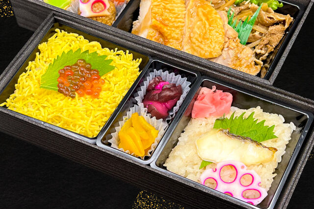 鯛おこわ専門店 北新地はやし-鯛おこわとイクラ丼と名物牛しぐれと鶏の照り焼き御膳