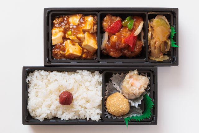 台湾料理 媽媽-酢豚二段重中華弁当