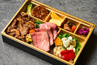 玉川ブッチャーズ Produced by 玉川精肉店-【1日120食限定】炭火焼A5和牛カルビ＆ローストビーフ御膳