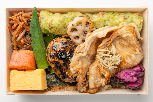 味噌と生姜と米-海苔弁 鶏つくね照り焼き＆豚ロース生姜焼き【MTK03】