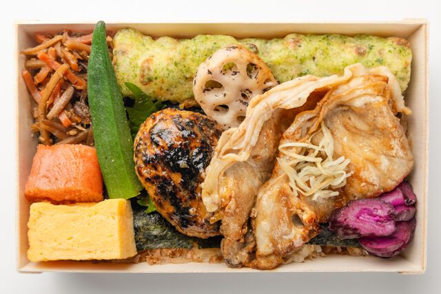 味噌と生姜と米-海苔弁 鶏つくね照り焼き＆豚肉の生姜焼き【MTK03】