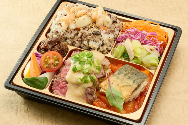 【熨斗対応可】牛赤身と鯖のポワレ 魚介類の炊き込みご飯 バーニャカウダ