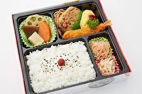 十美膳-ハンバーグと海老フライ弁当