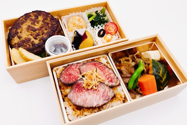 集いの食卓 おもてなし-黒毛和牛すき焼きとローストビーフ重にハンバーグでおもてなし