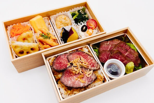 集いの食卓 おもてなし-牛ハラミステーキとローストビーフ重でおもてなし