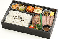 塚田農場おべんとラボ-特選ステーキ＆ハンバーグ弁当