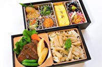 旬菜屋 司-牛ステーキと穴子飯の二段弁当