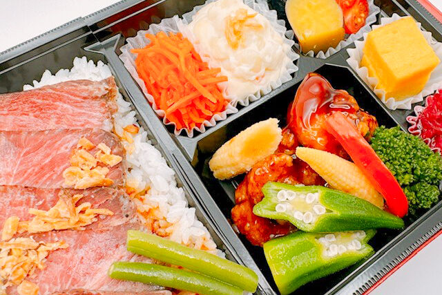 牛たんと黒毛和牛 つかさ政宗-つかさ御膳（特選牛ロースステーキと黒酢唐揚げ）