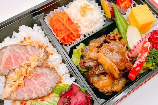 牛たんと黒毛和牛 つかさ政宗-つかさ御膳（黒毛和牛ローストビーフと黒毛和牛すき焼き）