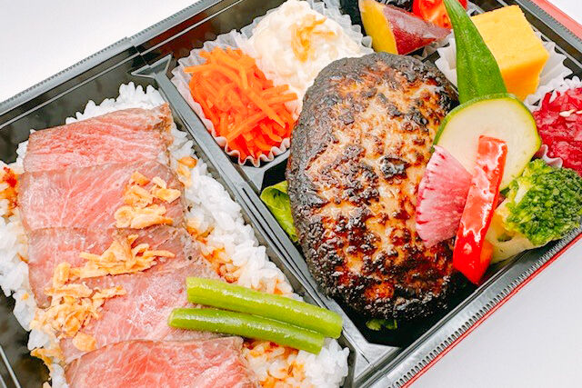 牛たんと黒毛和牛 つかさ政宗-つかさ御膳（特選牛ロースステーキとハンバーグ）