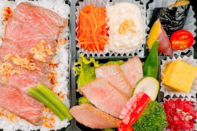 牛たんと黒毛和牛 つかさ政宗-つかさ御膳（特選牛ロースステーキと厚切り牛たんステーキ）