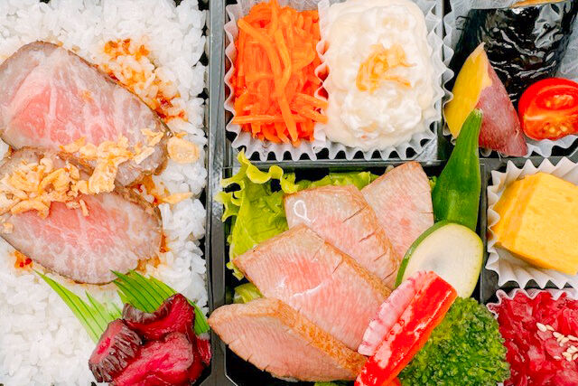 牛たんと黒毛和牛 つかさ政宗-つかさ御膳（黒毛和牛ローストビーフと厚切り牛たんステーキ）