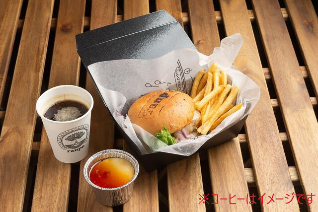 100％の仙台牛ハンバーガーセット