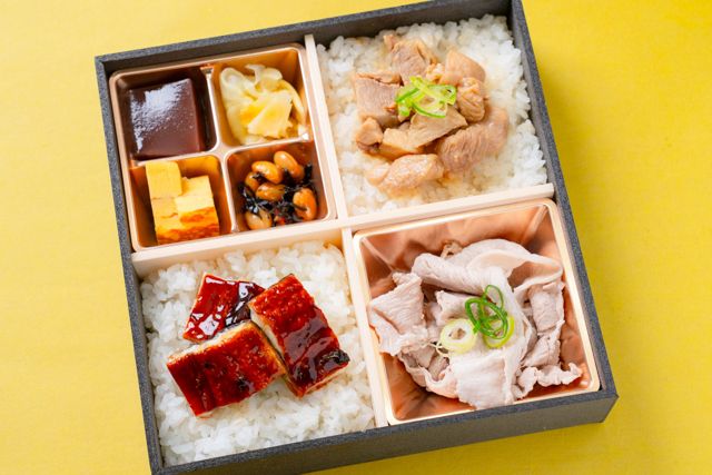 スタミナ満点問屋 うな蔵-鰻・鶏すき・豚しゃぶのトリプルメイン弁当
