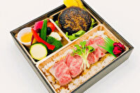 vege-lovele vegetable-黒毛和牛A5カルビとハンバーグBOX