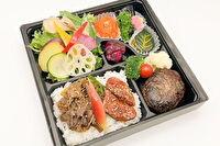 vege-lovele vegetable-ベジラブハンバーグ弁当（牛ハラミと黒毛和牛すき焼）