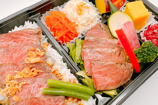 vege-lovele vegetable-ごちそう御膳（熟成ハラミ焼肉と黒毛和牛ローストビーフ））