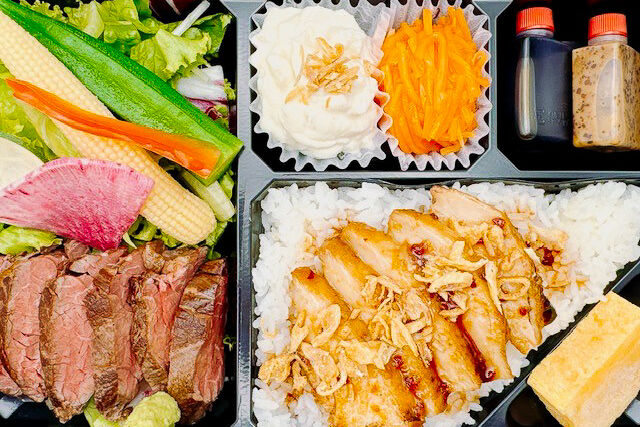 vege-lovele vegetable-牛ハラミ焼肉弁当（若鶏炙り焼き）