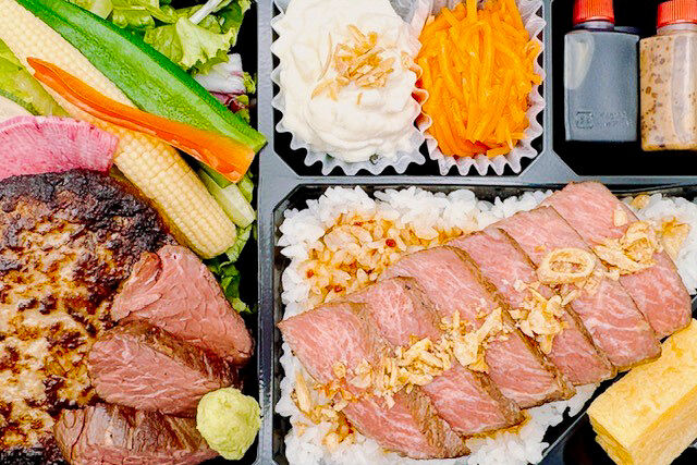 vege-lovele vegetable-特選牛ロースごはん& ハンバーグハラミ焼肉弁当