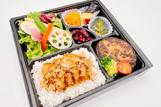 vege-lovele vegetable-べジラブハンバーグ御膳（グリルチキン）