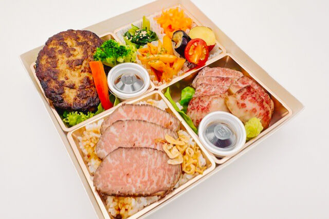 vege-lovele vegetable-べジラブBOX（黒毛和牛A5カルビステーキ＆黒毛和牛ローストビーフ）