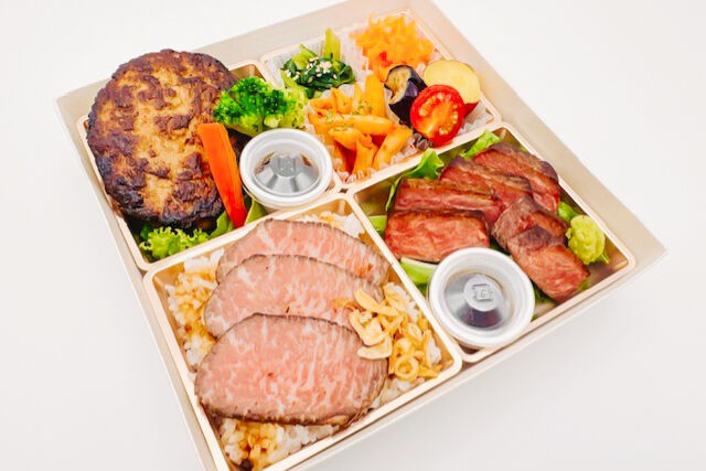 vege-lovele vegetable-べジラブBOX（サーロインステーキ＆黒毛和牛ローストビーフ）
