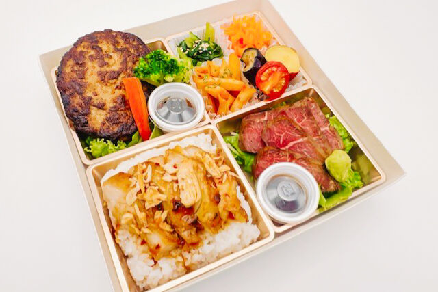 vege-lovele vegetable-べジラブBOX（牛ハラミステーキ＆グリルチキンごはん）