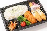 わんぱく食堂-ささみチーズとカニクリームコロッケ弁当