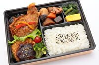 和菜 祐味-【がっつりダブルメイン】豚肉の生姜焼きと味噌ヒレカツ弁当