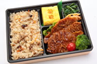 和菜 祐味-【こだわり炊き込みご飯】大きな特製だし巻き玉子と豚肉の生姜焼き弁当