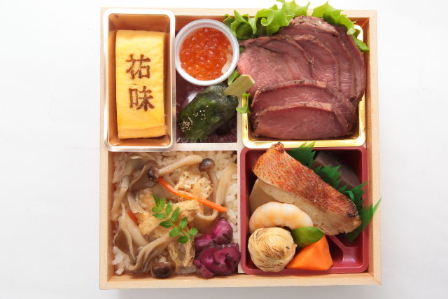 和菜 祐味-【秋限定】きのこご飯と特製ローストビーフ御膳～いくら添え～